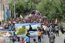 راهپیمایی روز قدس با حضور پرشور مردم ولایتمدار آران و بیدگل 